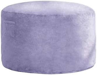 Hobestluk Bean Bag Chair Convertible 3 in 1 Beanbag Washable Giant Adult | Large,Memory Foam Filling,Lounge,Plush Faux Fur,Bean Bag Bed ,Removable Cover,Living Room Bedroom Dorm,Sleeping,Full,Purple