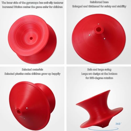Modern Red Fiberglass 360° Swivel Gyro Spun Chair, Indoor/Outdoor Use, Stylish Design, 220 lbs Capacity, Perfect for Home & Patio Decor(White)