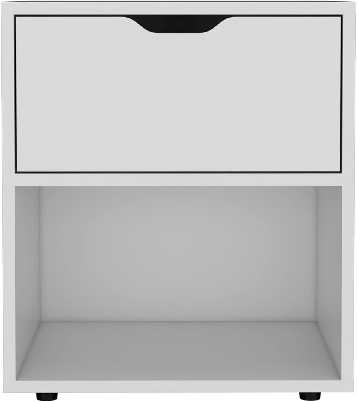 19.7-Inch High Nightstand End Table with Open Shelf ,for Small Spaces