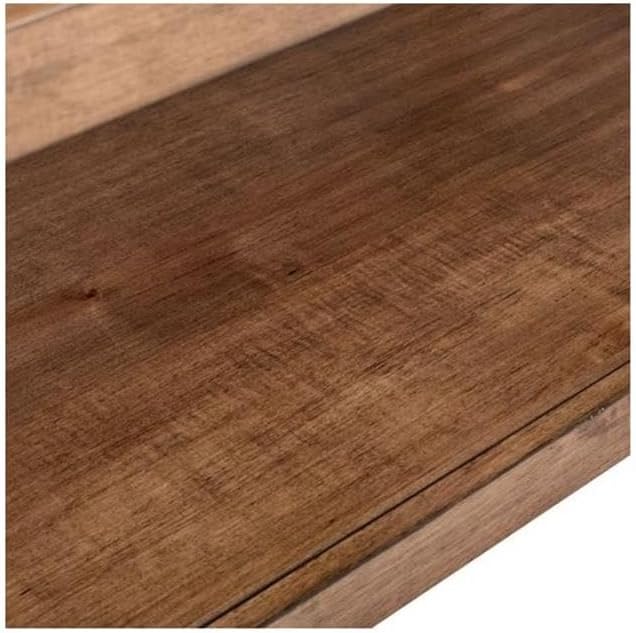 Pemberly Row 3-Piece Living Room Table Set, Harvest Brown Wood Finish, Poplar and Maple Veneers, Includes Cocktail Table with Casters and 2 End Tables, Shaker Style, Storage Shelves for Living Room