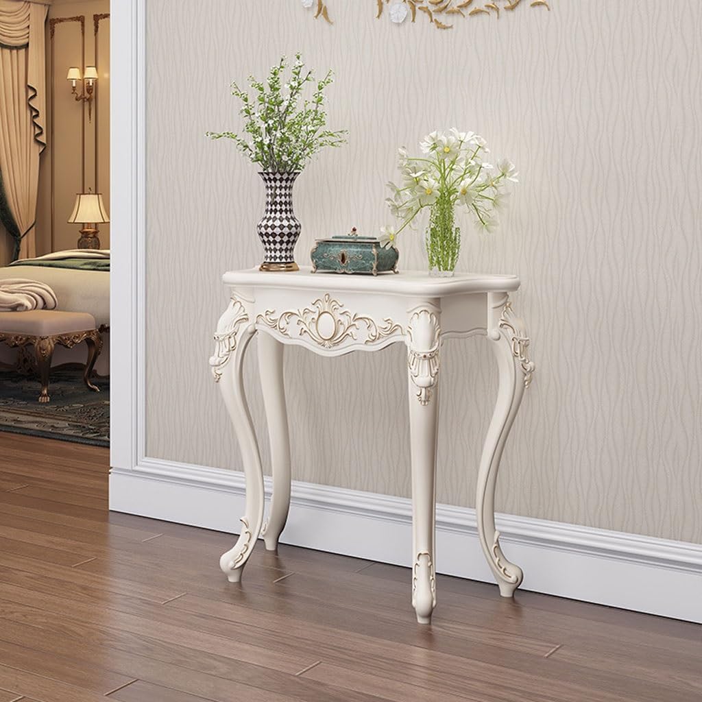 JITUIHOM Console Tables Table D'entrée Meuble Contre Le Mur Demi-Ronde Téléphone Décorative De Foyer Simple(47.24in)