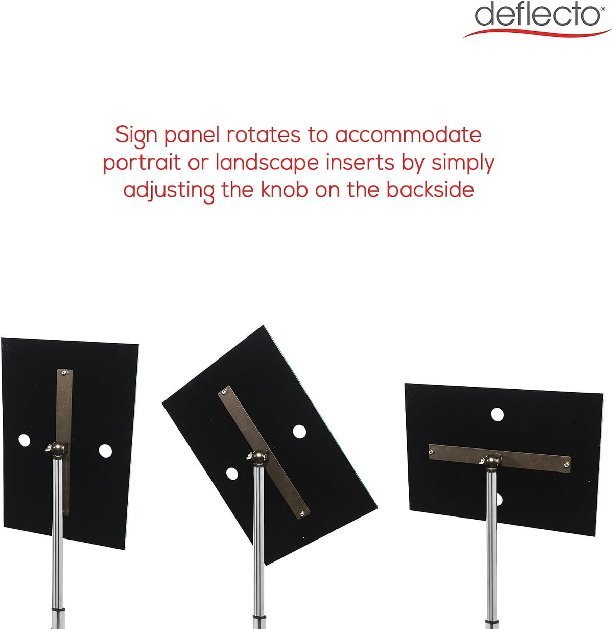 Deflecto 165242 A4 Bevelled Edge Floor Standing Sign Holder