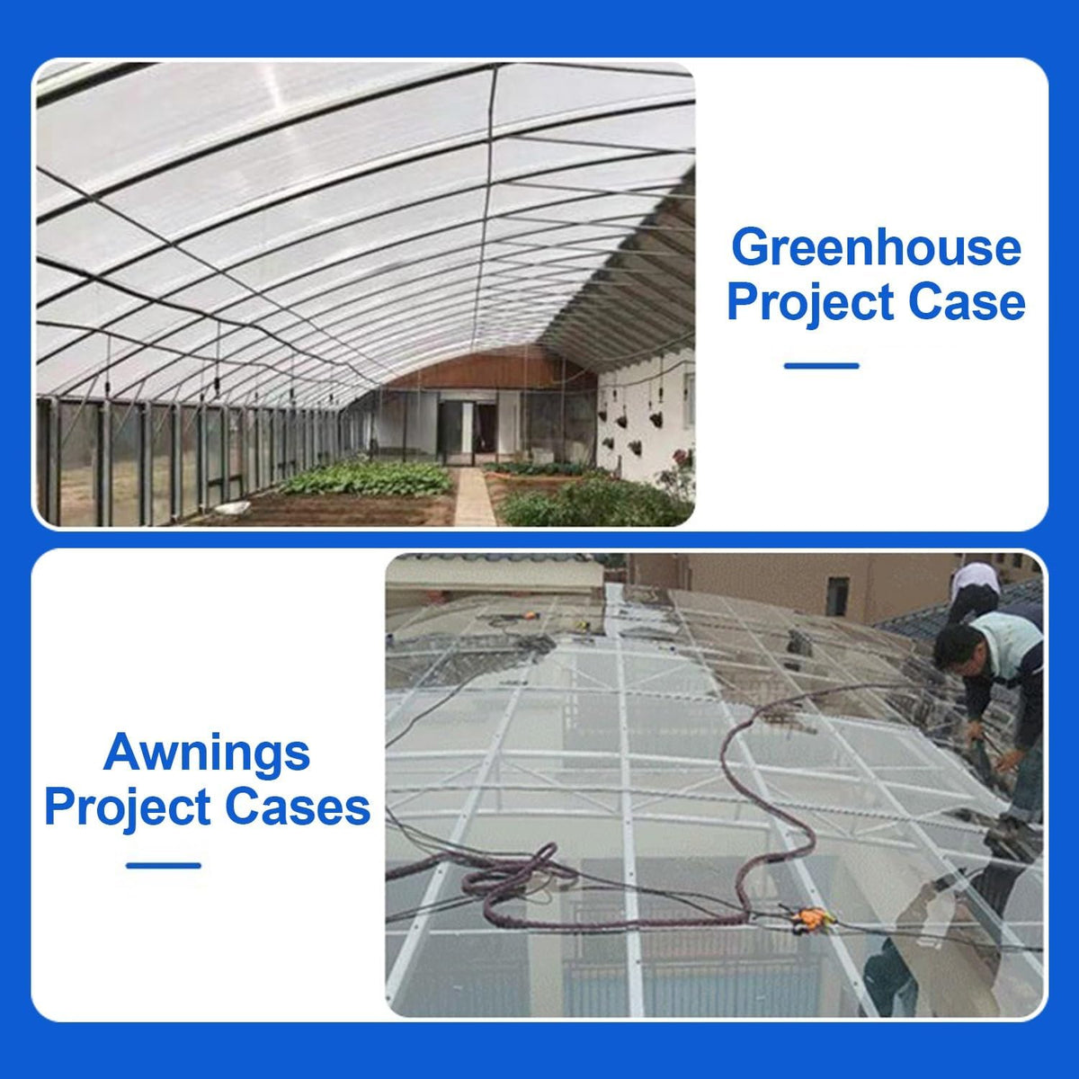 Greenhouse Panels Daylighting Roof Panels Transparent Greenhouse Panel Easy to Bend and Cut for Outdoor Gardens Greenhouses.(Brown,3.3x29.5ft)