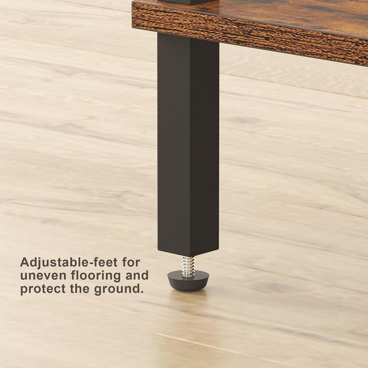 TUTOTAK End Table, Set of 2, Side Table, Nightstand, 2-Tier Storage Shelf, Sofa Table for Small Space, Living Room, Bed Room TB01BB035
