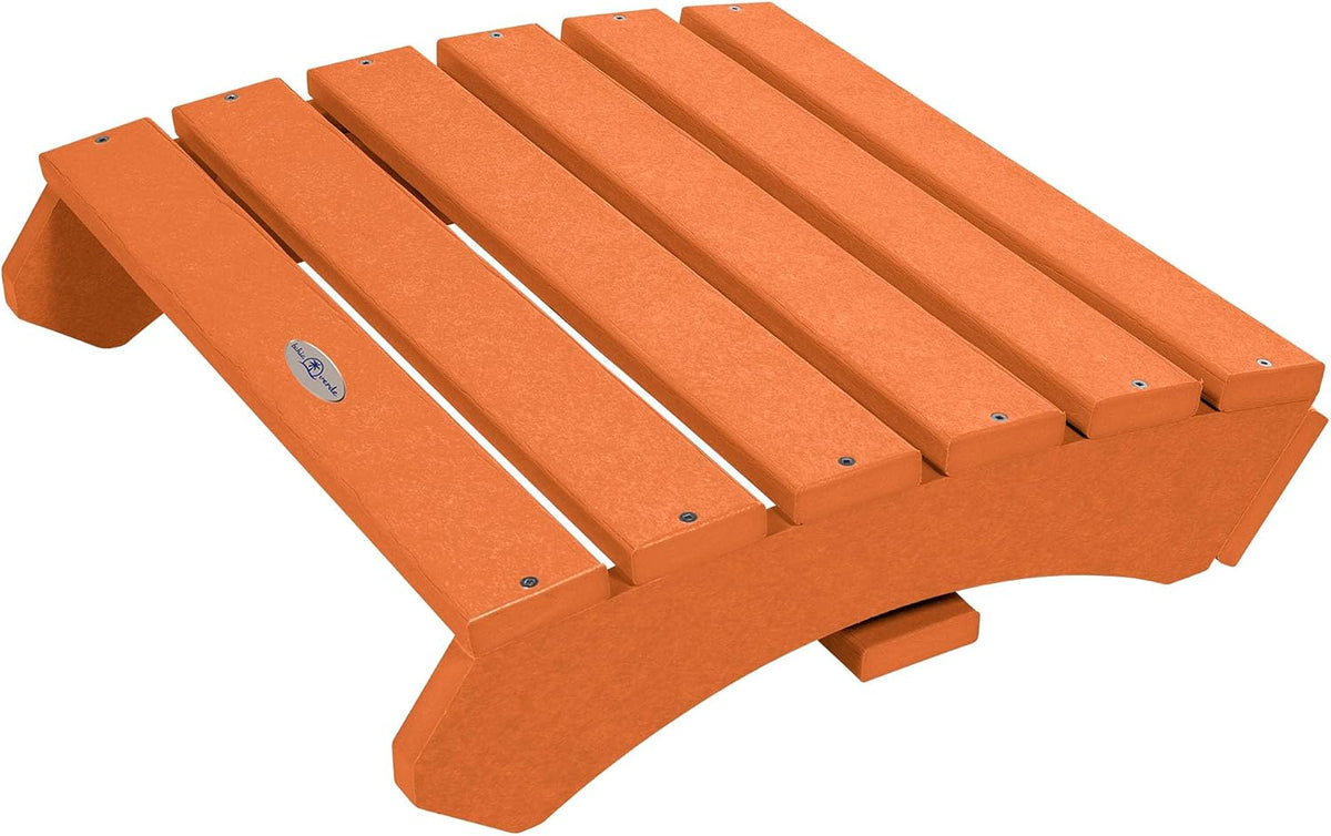 Folding Adirondack Ottoman, Citrus Orange