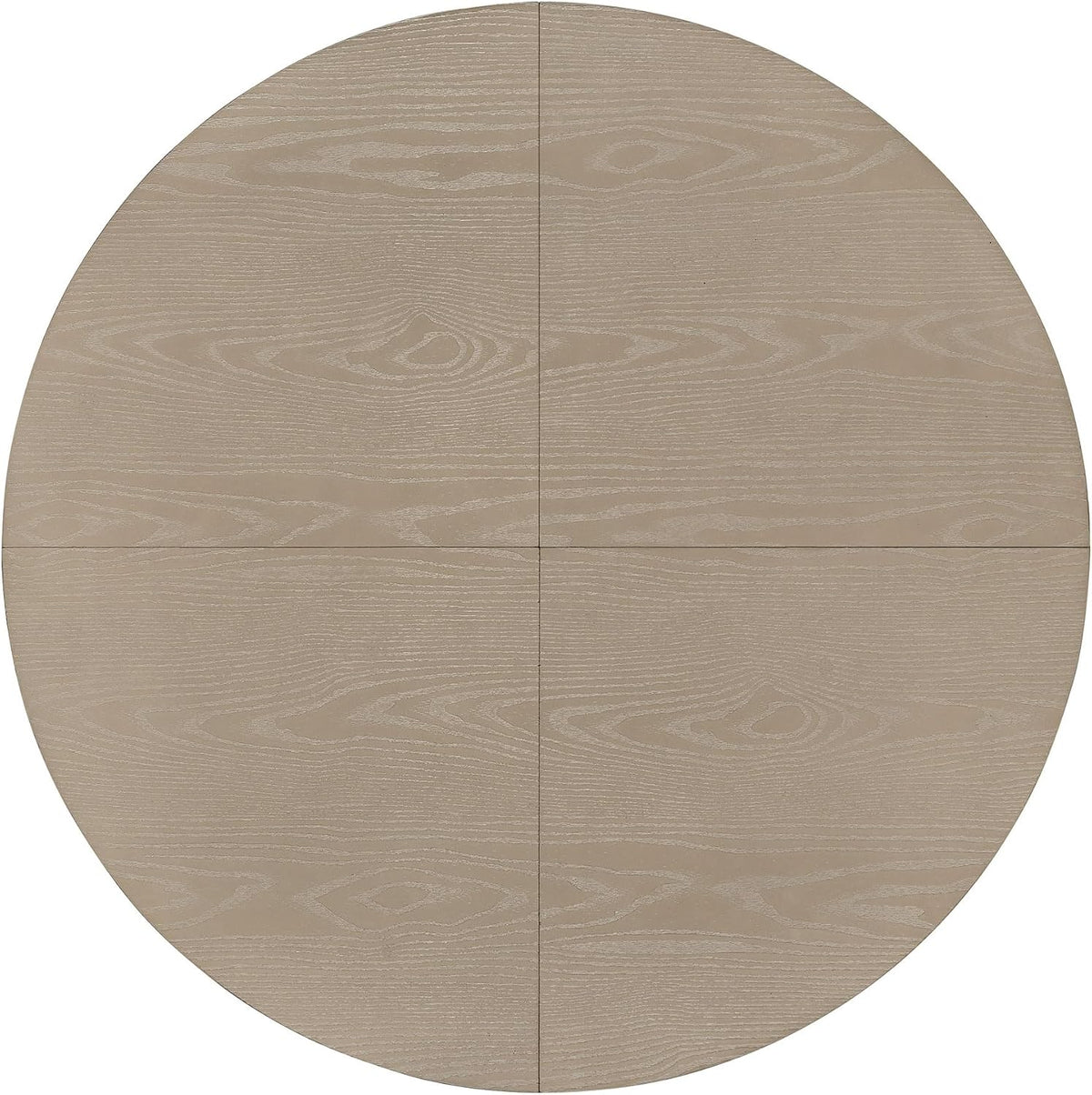 ROME + OAK Spier Modern Dining Table, 40-Inch Round Tabletop with Sturdy Pedestal Base, Rustic Beige - Retro Style Furniture Piece for Homes