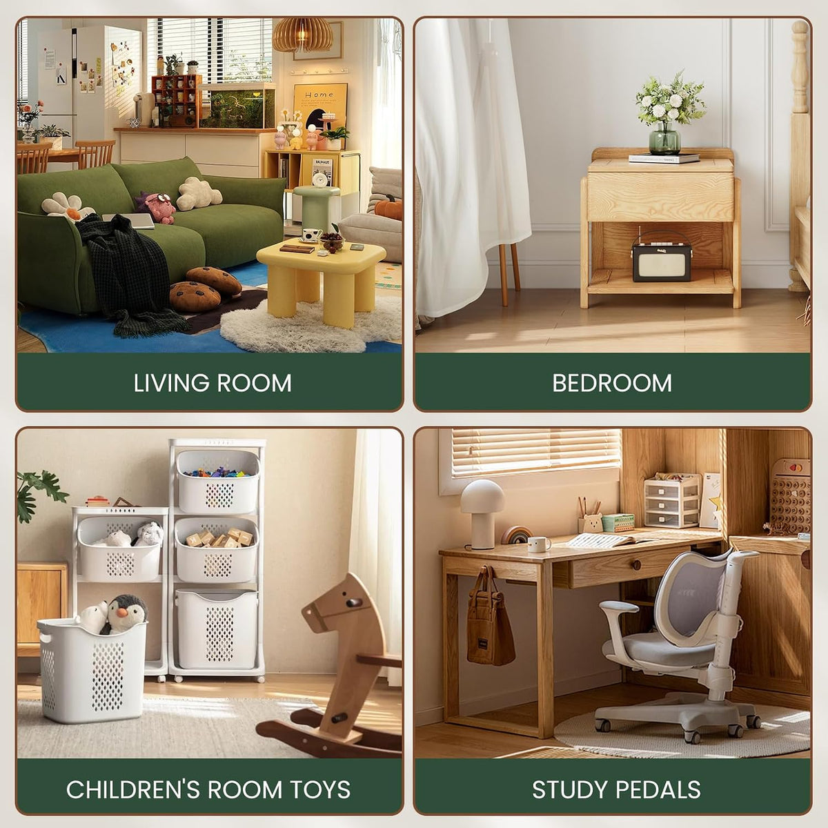 Couchus Genuine Leather Ottoman, Square Pouf Footstool (Round, Brown) | Modern Upholstered Ottoman, Floor Pouf for Living Room, Bedroom