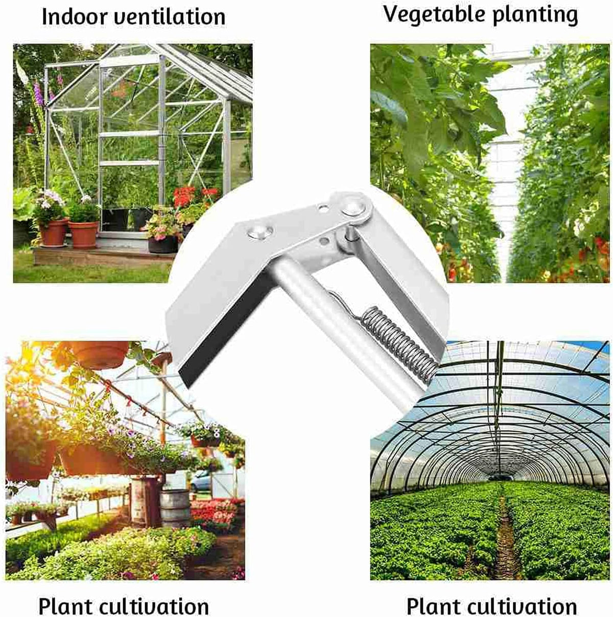 Automatic Greenhouse Window Opener Auto Vent Opener Roof Vent Opener Greenhouse Accessories Solar Window Louvre Thread Opener Auto Vent Kit Agriculture Gardening Tools Greenhouses Supplies