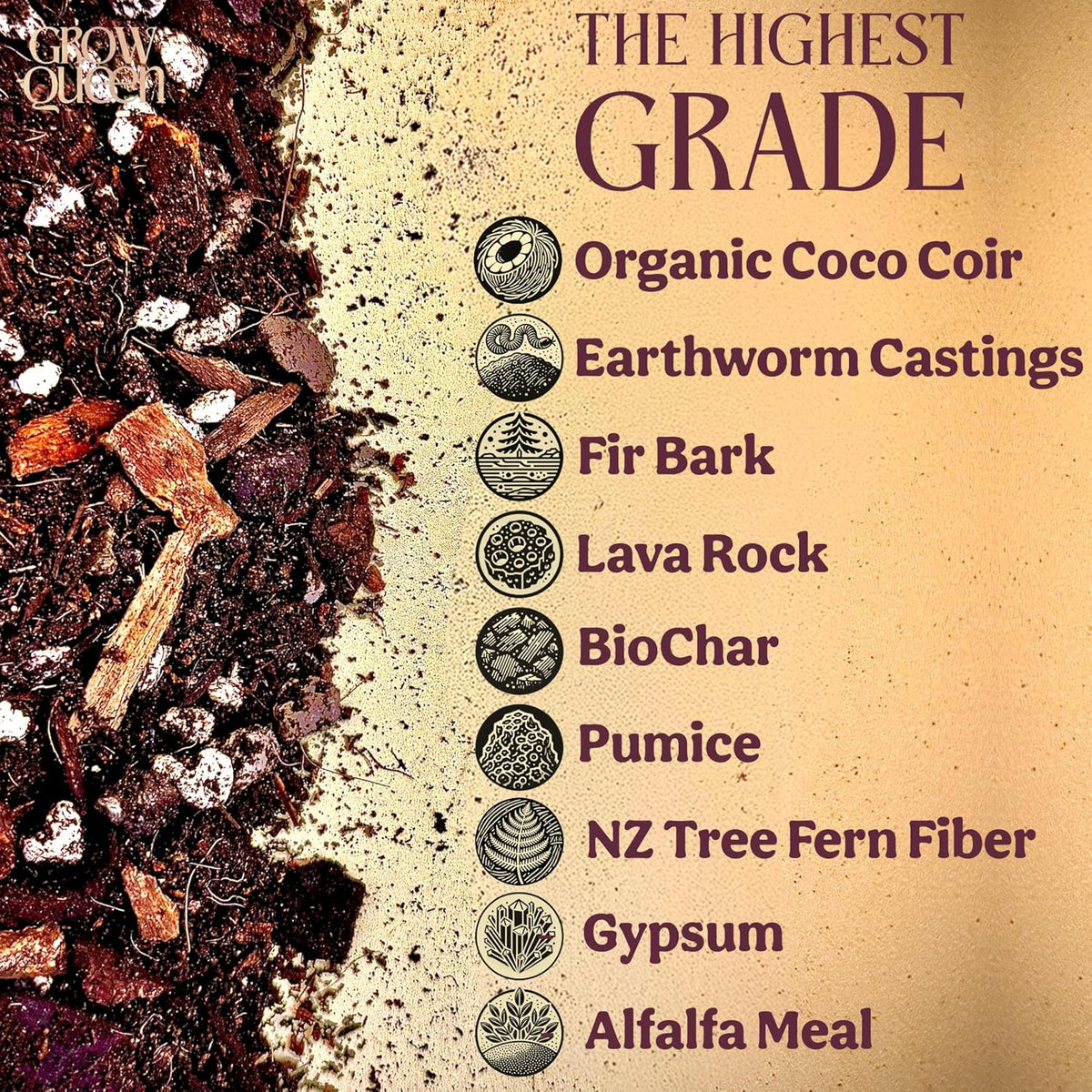 Craft Aroid Potting Mix- Elite Organic Alocasia, Philodendron, Monstera Soil Mix, Chunky, Well Draining Potting Soil for Indoor Plants, All Tropical Plants & Houseplants, Perlite & Peat Free 2QT