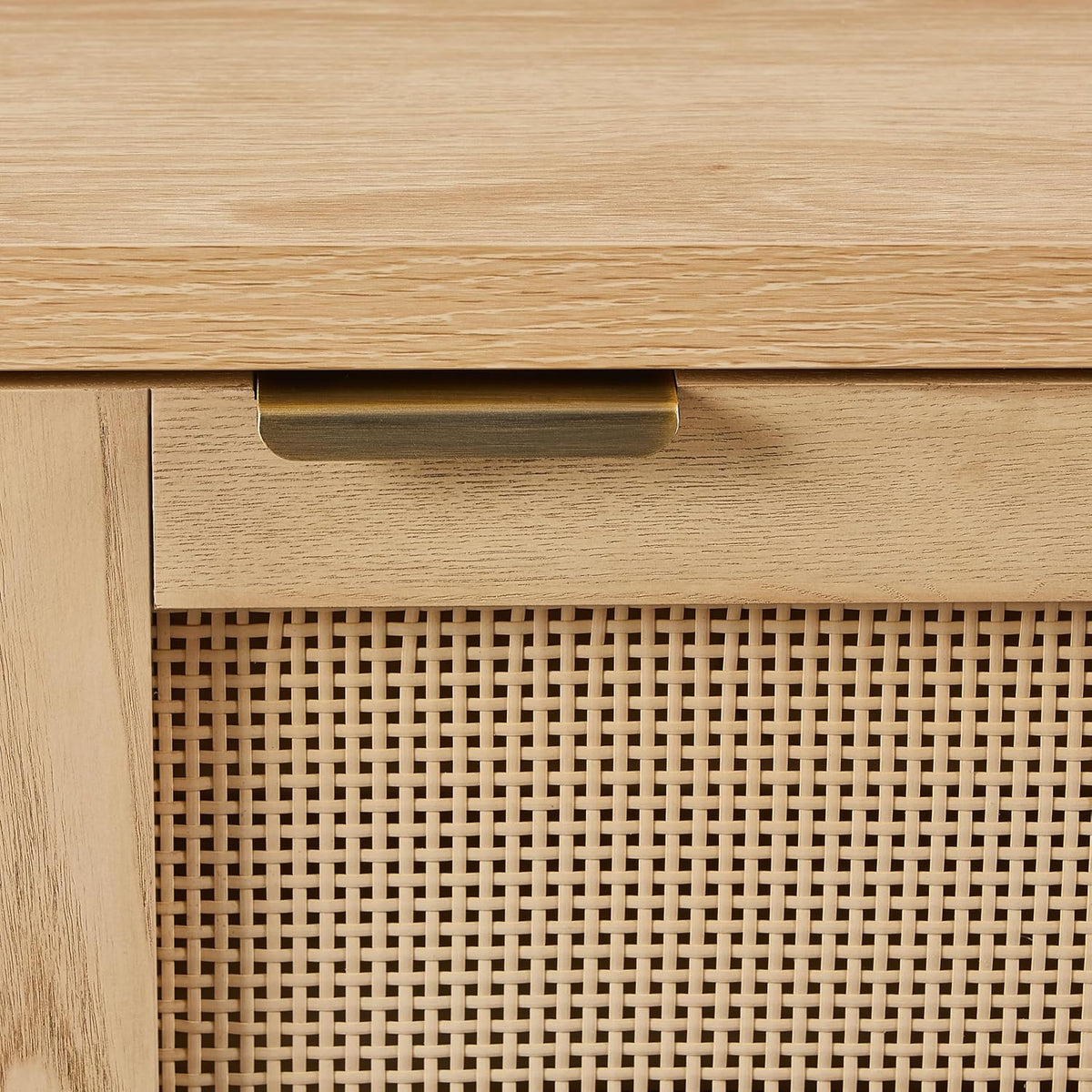 Crosley Furniture Kenji Record Player Cabinet with Vinyl Storage, Media Stand, Modern Home Organizer, Ash