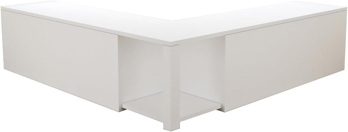 L Shape Corner Bench with Storage, Breakfast Nook Bench, Flip-Top Shoe Storage Benches with Cushion for Entryway, Hallway, Living Room, White & Grey