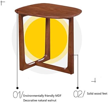 Telephone Table, Solid Wood Side Table,Living Room Corner Table,Coffee Table,Sofa Side Table,Telephone Table(Color:Walnut Color,Size:16.1420.4718.89in)