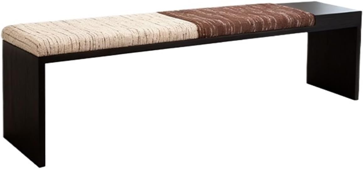 Modern Fabric Bench for Office Area Casual Dressing Room Bedroom Wooden Bed end Entryway(Small)