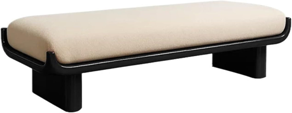 Modern Wooden and Fabric Long Shoe-Changing Bench for Living Room and Bed end Entryway(XXXX-Large)