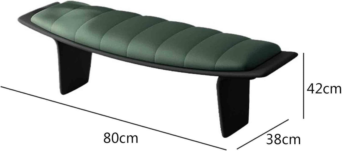 Modern Living Room Shoe Changing Stool Bedroom Leather Bed end Entryway(XS)