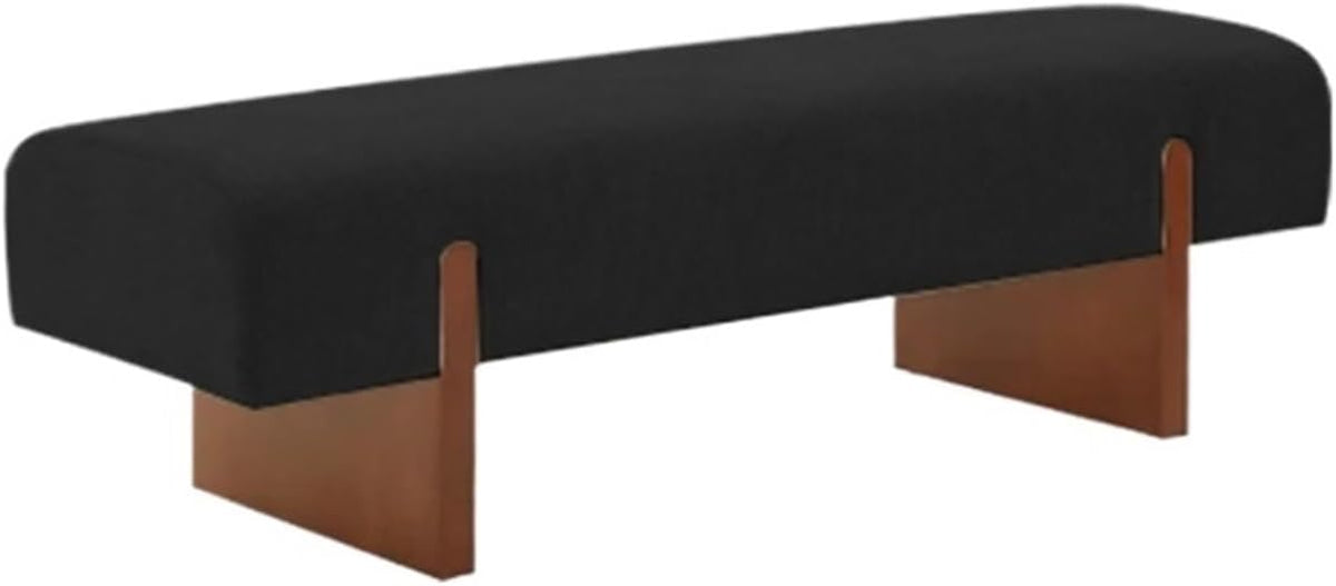 Modern Wooden Bed end Bench Dining Table Upholstered Shoe Changing Dressing Room Rest Area Entryway(XS)