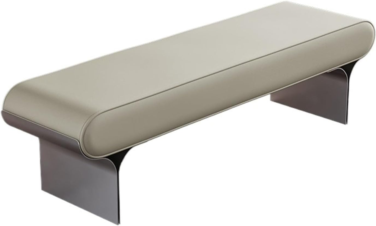 Modern Upholstered Bed end Bench Bedroom Home Use Bedside Dressing Room Long Shoe Changing Entryway(Small)