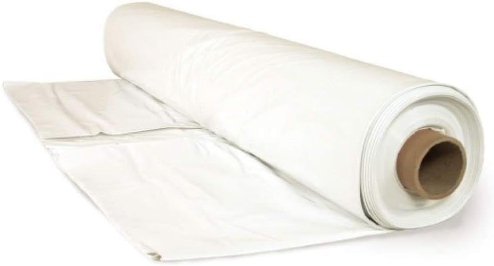 Farm Plastic Supply - 6 Mil White Plastic Sheeting - Overwintering Film, 6 Mil White Plastic Film, Greenhouse Plastic, Durable Plastic Sheeting (32' x 25')