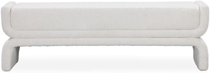 Modern Bedside Stool Bedroom Bench Simple Special-Shaped Living Room Long Home Shoe Changing Entryway(Gris,Medium)