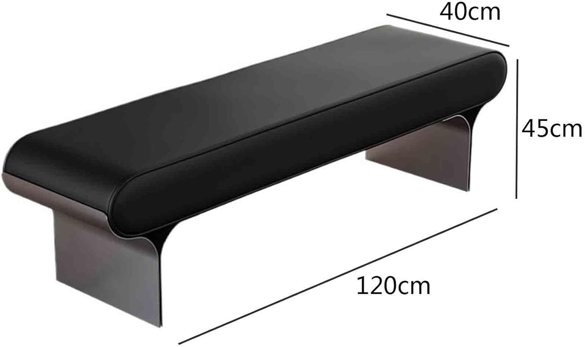Modern Upholstered Bed end Stool Bedroom Home Use Bedside Dressing Room Wooden Shoe Changing Entryway(Medium)