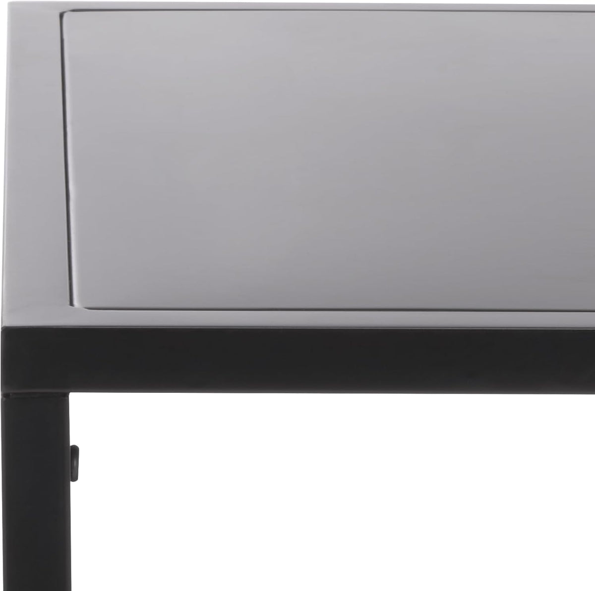 SAFAVIEH Couture Collection - Hodge Black Iron Accent Table, 3-Shelf Open Storage Side Table, Minimalist Modern Design (SFV9557A)