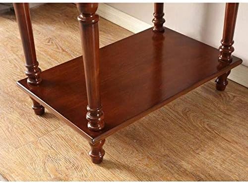 Telephone Table, European Style Sofa Side Table,Square Telephone Table,Living Room Side Cabinet,Nightstand with Drawer,End Table