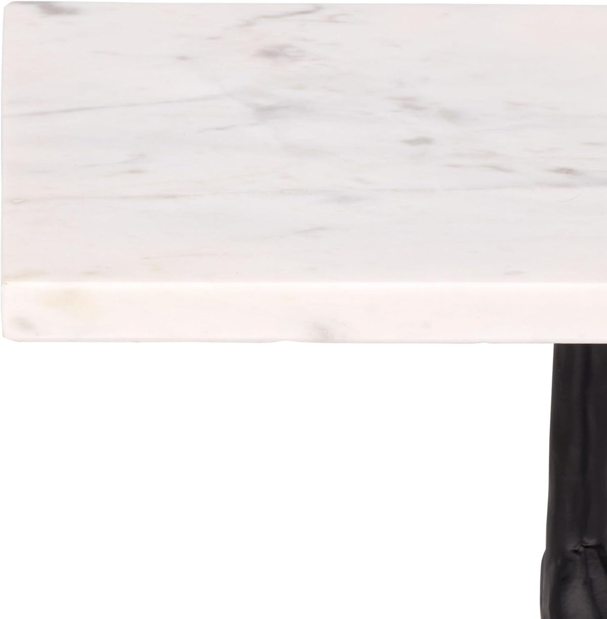 SAFAVIEH Home Collection - Warso White & Black Marble Accent Table, Sculptural Side Table, Fully Assembled (ACC3751A)