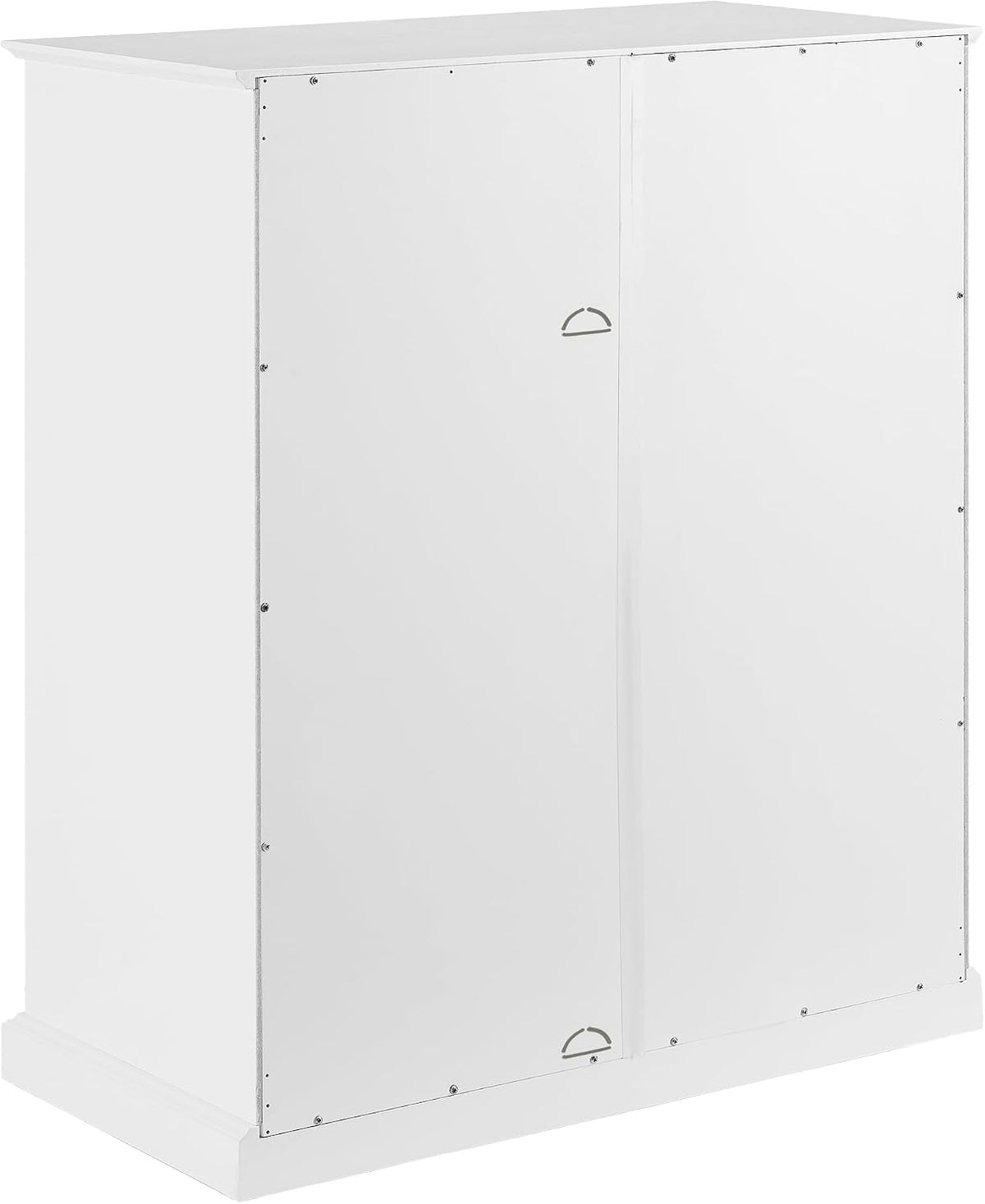 Crosley Furniture Cecily Stackable Pantry Storage Cabinet with Shelves, Kitchen, Dining, or Laundry Room, White/Matte Black