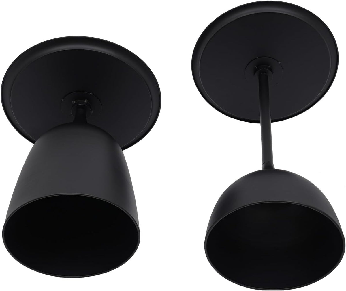 Round Coffee Table and End Table Sets for Living Room, Black Modern Side Table, Modern Table Bedside Set, Livingroom Table Sofa Metal Table End Tables