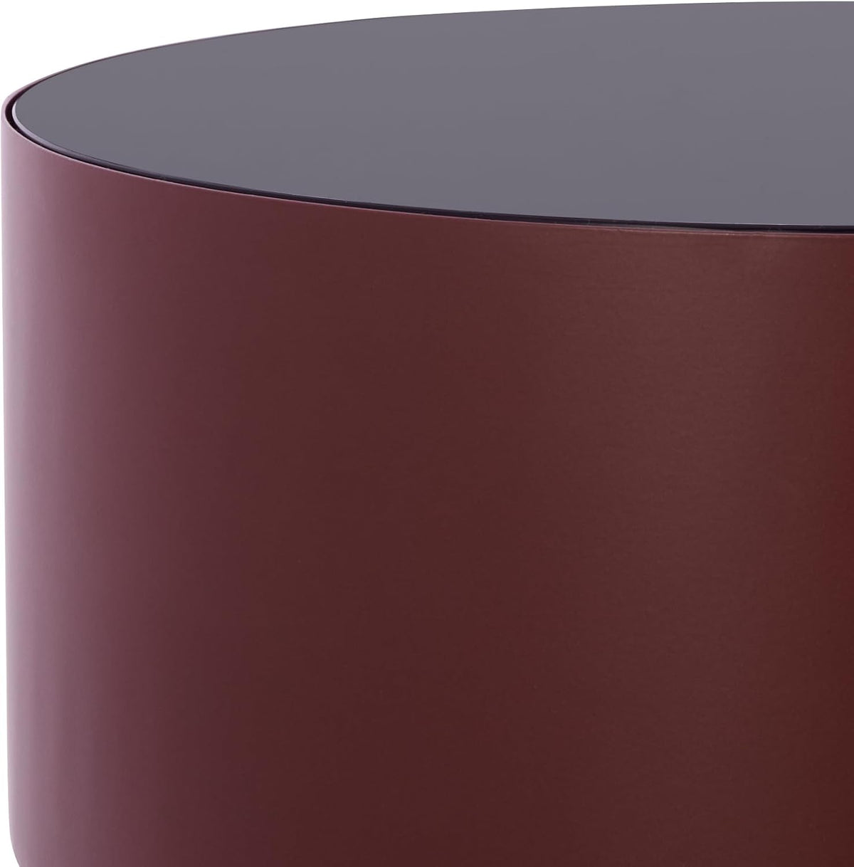 SAFAVIEH Home Collection - Sumiko Accent Table with Black Glass Top & Bordeaux Iron Base, Modern Sculptural Side Table, Fully Assembled (ACC3233B)