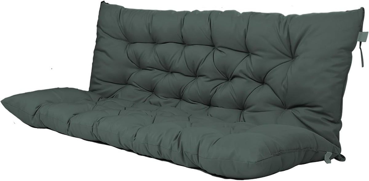 Outdoor Swing Cushion Replacement 71x40 in, Waterproof Porch Swing Cushions 3 Seater, 4 in Thick Bench Pad for Patio Garden Furniture
