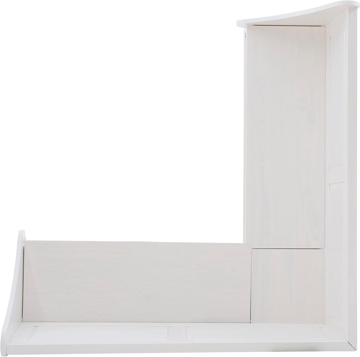 Linon Harris White Corner Breakfast Nook - Nook Only, Table is NOT included! 20.88D x 61.88W x 36.63H in