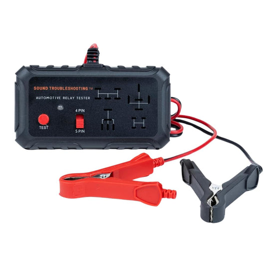 Sound Troubleshooting Automotive Relay Tester - 4 & 5 Pin 12V Auto Diagnostic Tool, Small Handheld DIY Car Tester with Battery C