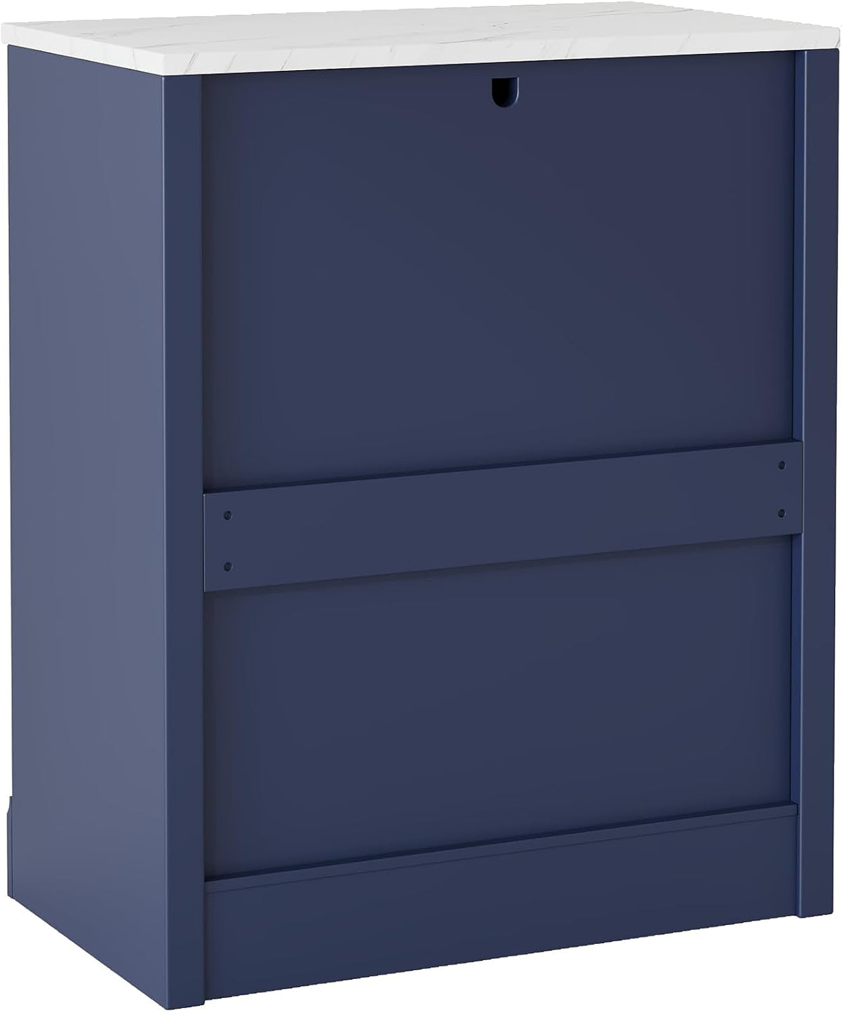 Merax Kitchen Pantry Storage Cabinet Freestanding Cupboard with Darwer, 2 Adjustable Shelves and 2 Door Shelves Coffee Bar Cabinet for Kitchen, Dining, Living Room, Blue x 2