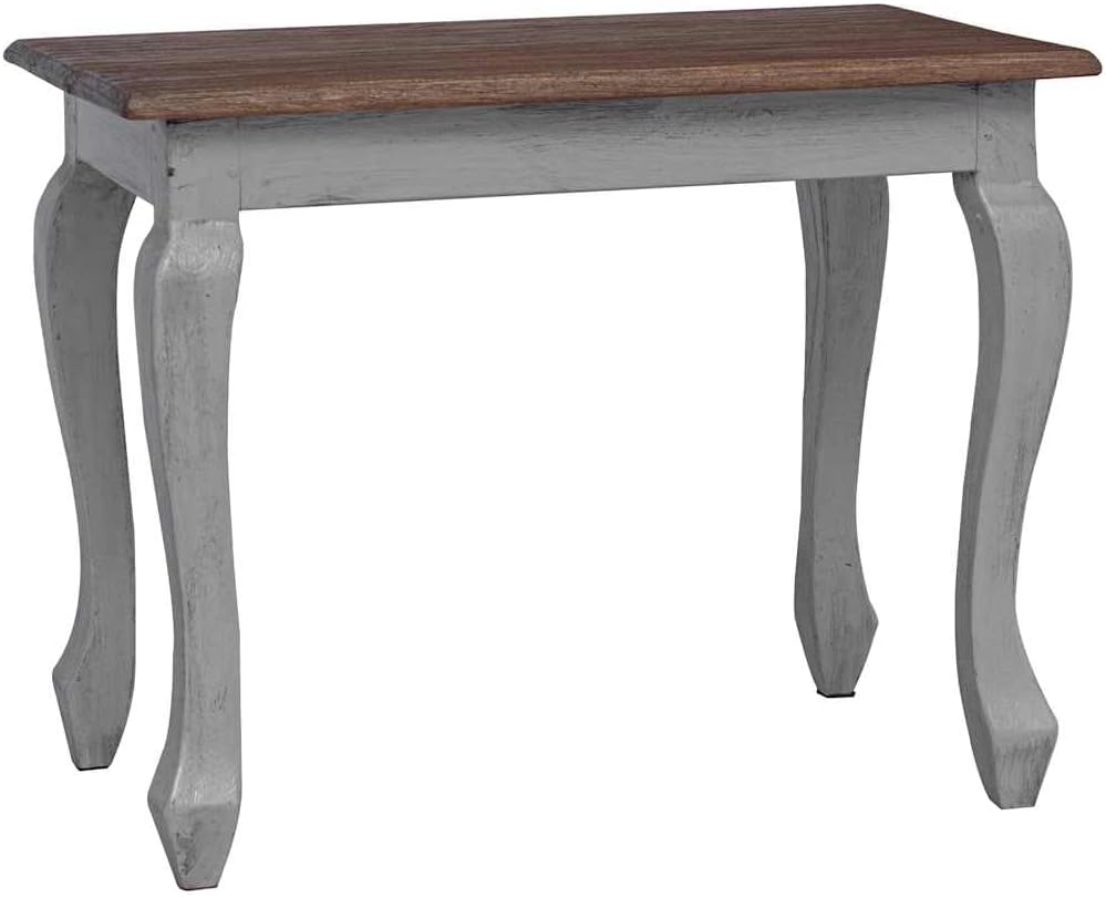 Nesting Table Set 3 Pieces Solid Mahogany Wood | Antique Style, Handmade Vintage, Durable Hardwood, Unique Color Variation for Living Room