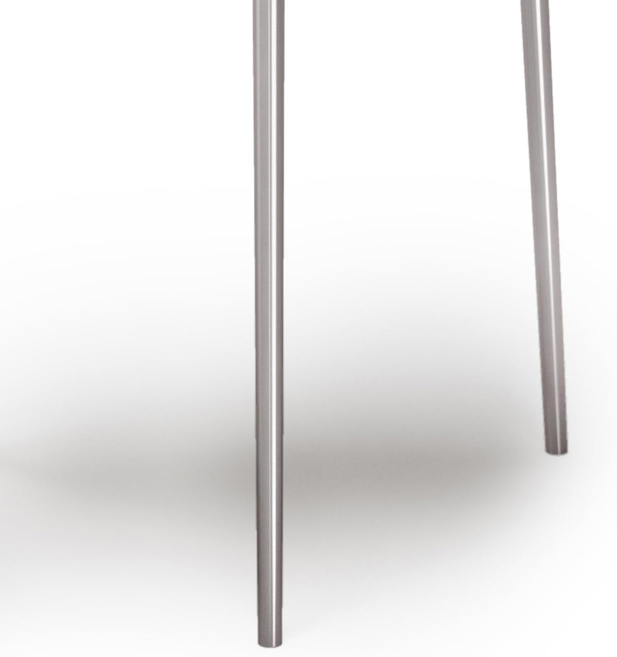 2-Piece Metal Nesting Table - Nickel with Gray, Iron, 19.7 x 19.7 x 21.7 | Handcrafted cast aluminum nesting tables with nickel finish