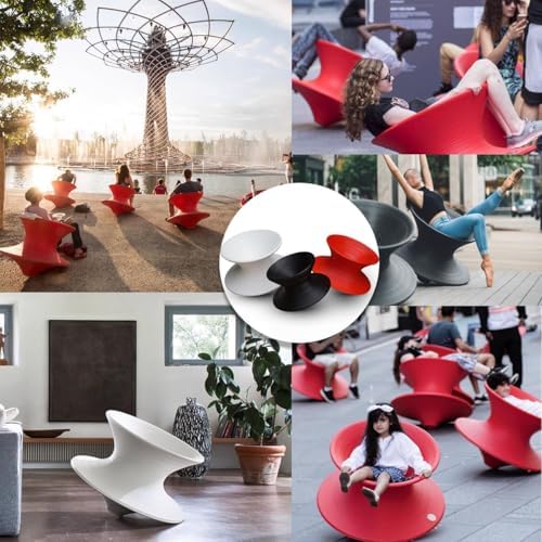 Modern Red Fiberglass Swivel Chair, 360° Rotating, Indoor/Outdoor Use, Stylish Design, Durable, 220 lbs Weight Capacity, Ergonomic Comfort