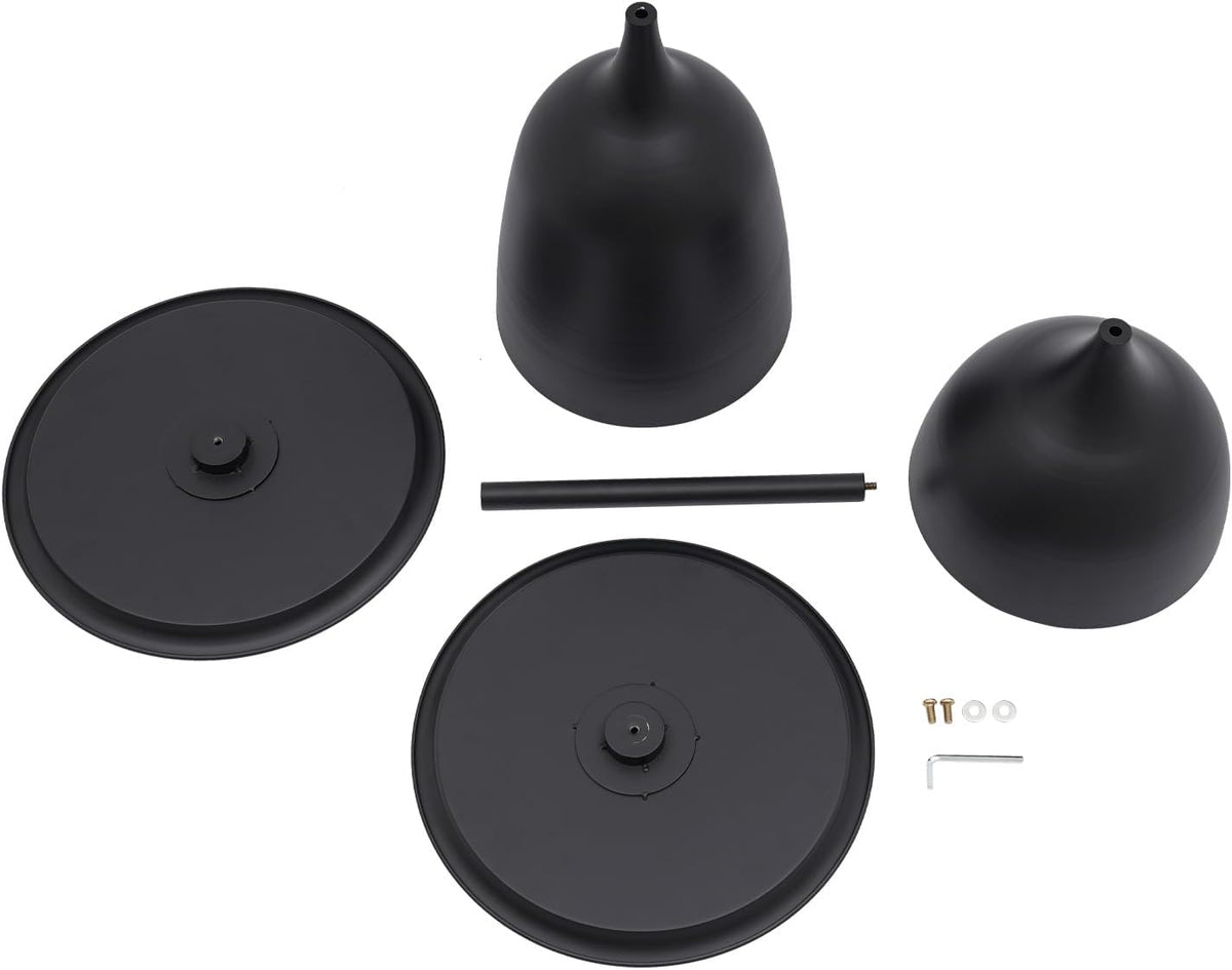 Round Coffee Table and End Table Sets for Living Room, Black Modern Side Table, Modern Table Bedside Set, Livingroom Table Sofa Metal Table End Tables