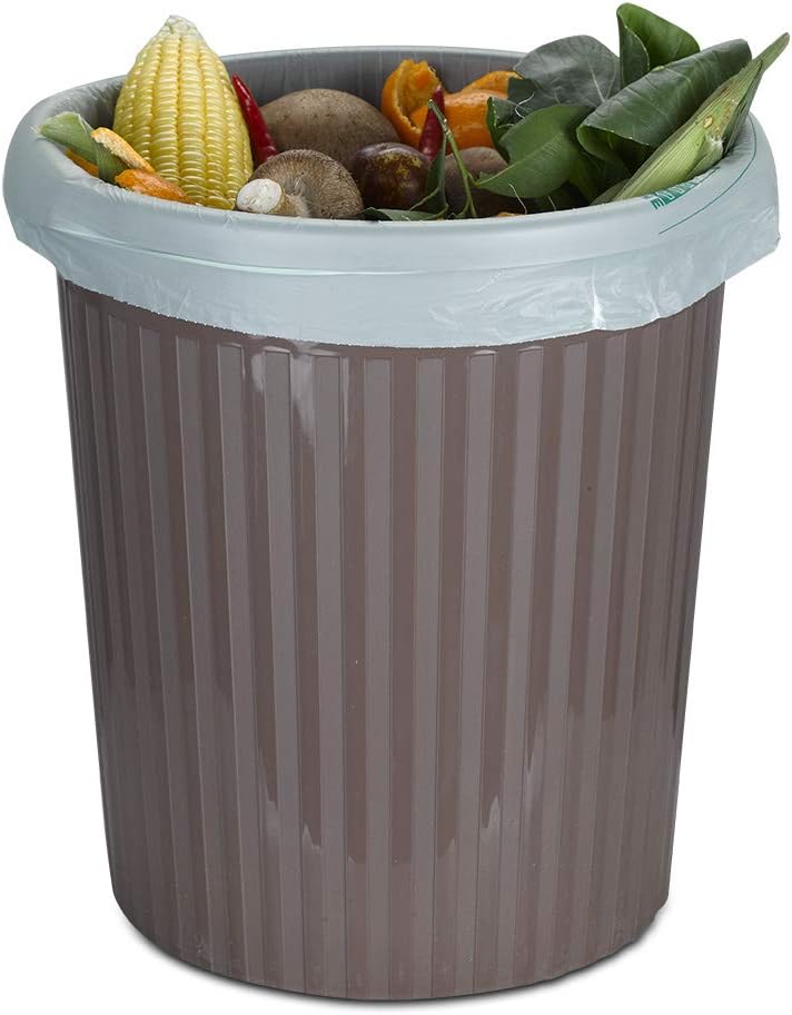ProGreen Compostable Trash Bags, Extra Thick, Compost Kitchen Bin Bags, Food Scraps Yard Waste Bags, ASTM D6400 BPI and TÜV AUSTRIA Certified (8 Gallon, Pack of 100)