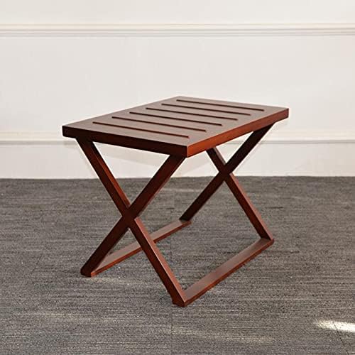 Telephone Table, Chinese Style Square Side Table,Hotel Luggage Rack,Small Coffee Table and Telephone Table,Nightstands for Sofa Couch Bed for Living Room Bedro(