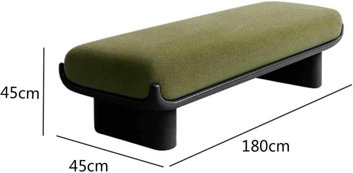 Modern Fabric Long Shoe Changing Bench for Walk-in Closet Living Room Home Use Bed end Entryway(XXL)