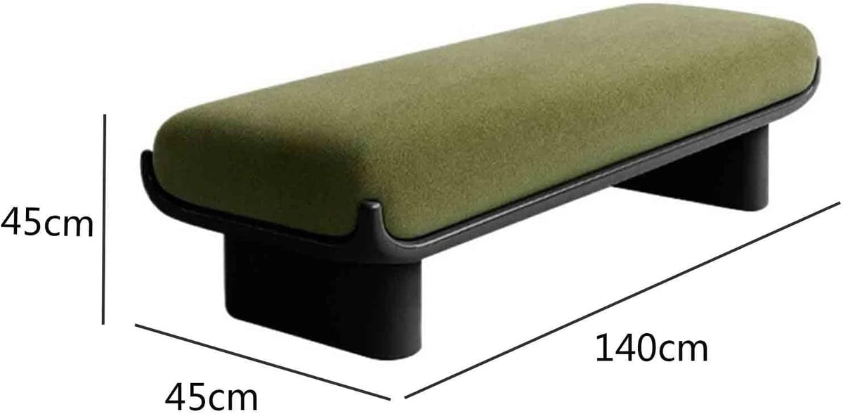Modern Fabric Long Shoe Changing Bench for Walk-in Closet Living Room Home Use Bed end Entryway(Large)