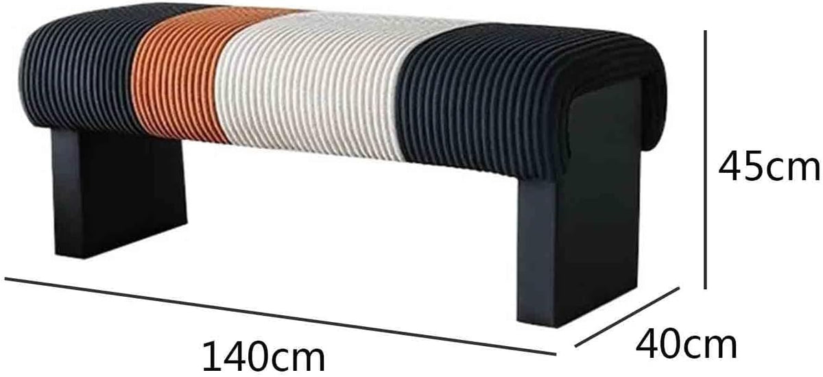 Modern Bed end Bench Bedroom Living Room Dressing Shoe Changing Entryway(Medium)