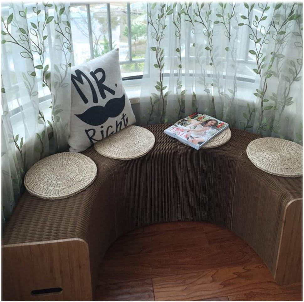 Accordion Paper Folding Sofa Chair,Versatile,Can Be Used As A Coffee Table,Shoe Change Stools and Benches,can Meet Your Various Needs,Brown