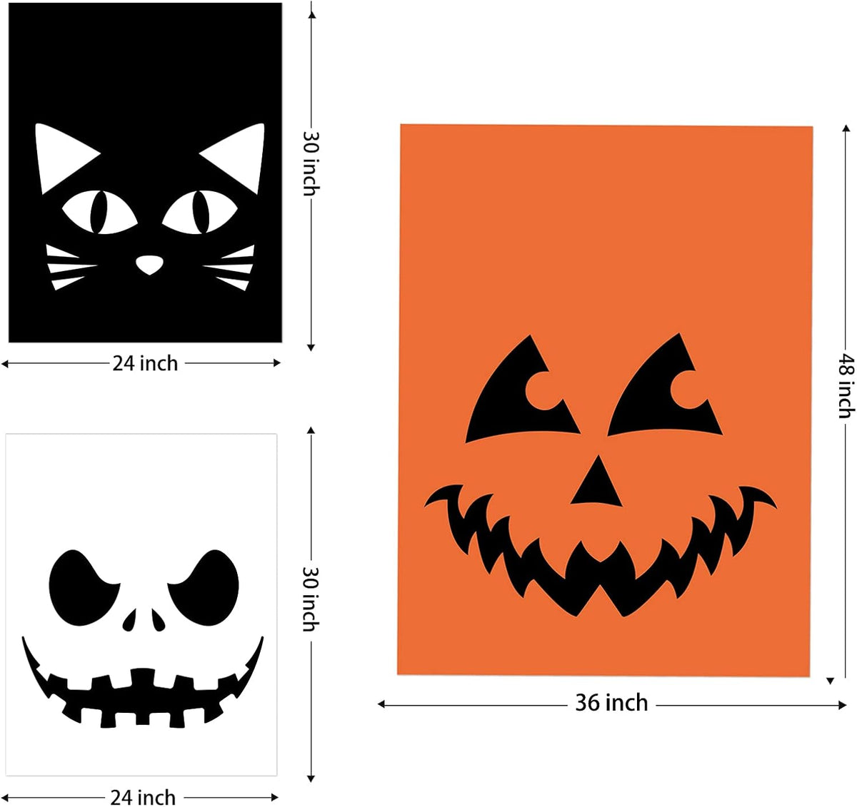 Giiffu 9-Pack Halloween Leaf Bags with Twist Ties – Heavy Duty Pumpkin Yard Waste Bags for Lawn, Garden, Porch, Indoor & Outdoor Halloween Decorations