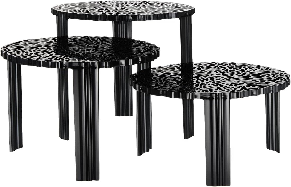 Kartell 8500/NE T-Table by Patricia Urquiola, Pack of 1, Matte Black