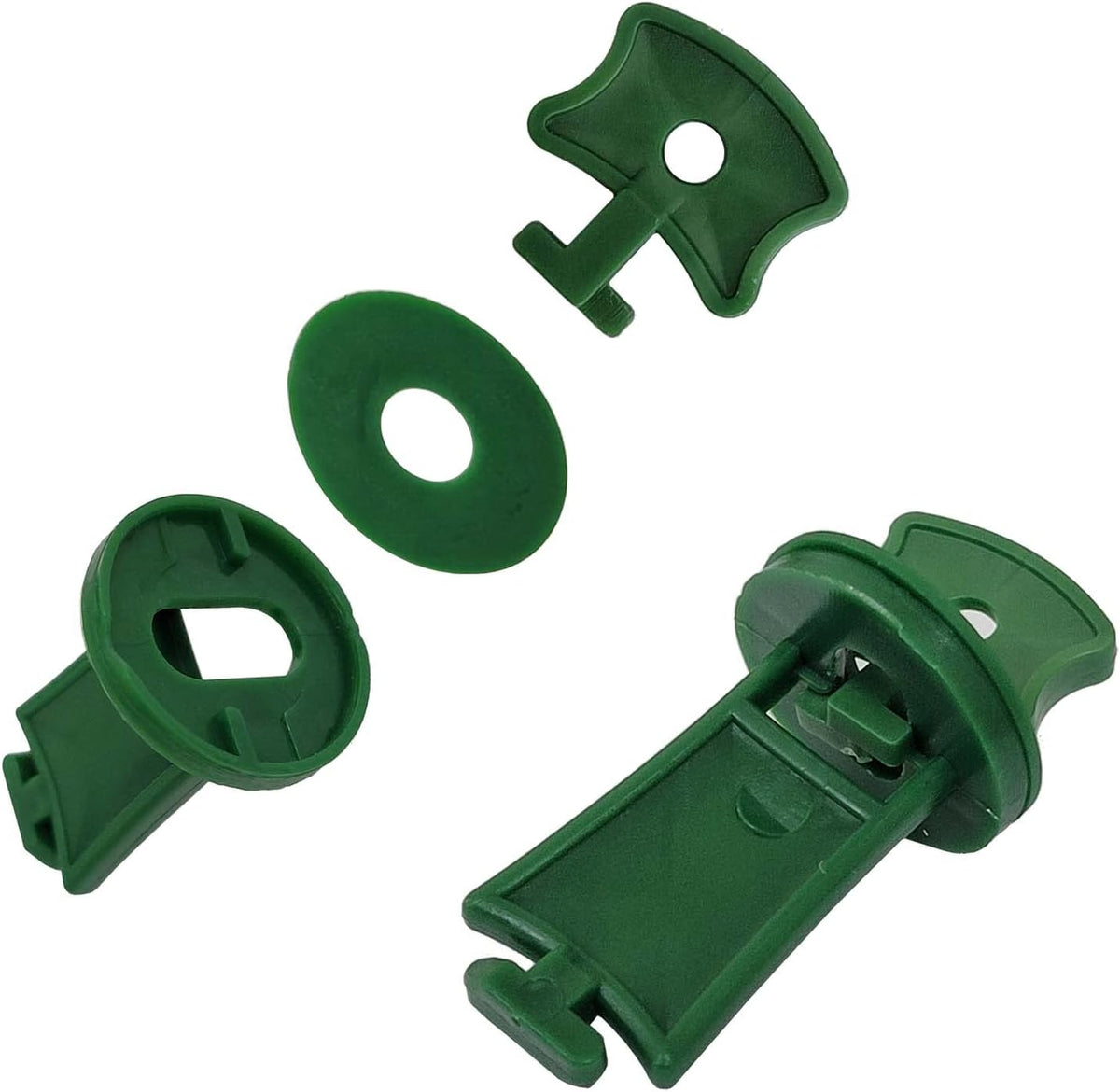 100 Sets Greenhouse Support Clip Fixing Twist Clips Plastic Shading Clips/Washers/Extenders Clips, for Bubble Wrap Sunshade Net Insulation