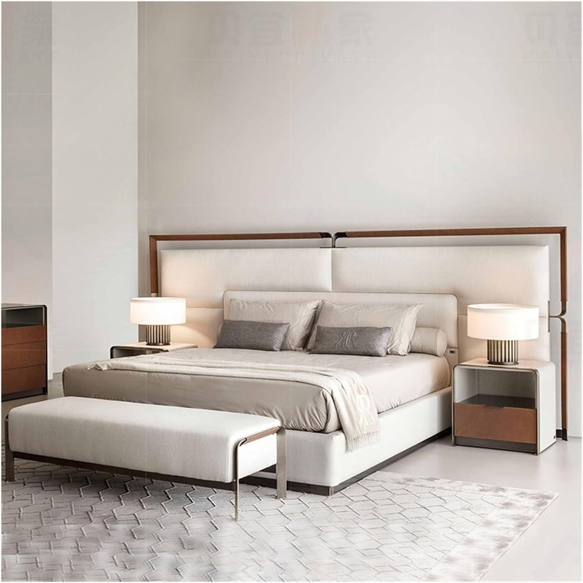 Modern End of Bed Bench with Metal Legs, Upholstered Entryway for Living Room, Bedroom, (White) Entryway(140 * 45 * 45cm)