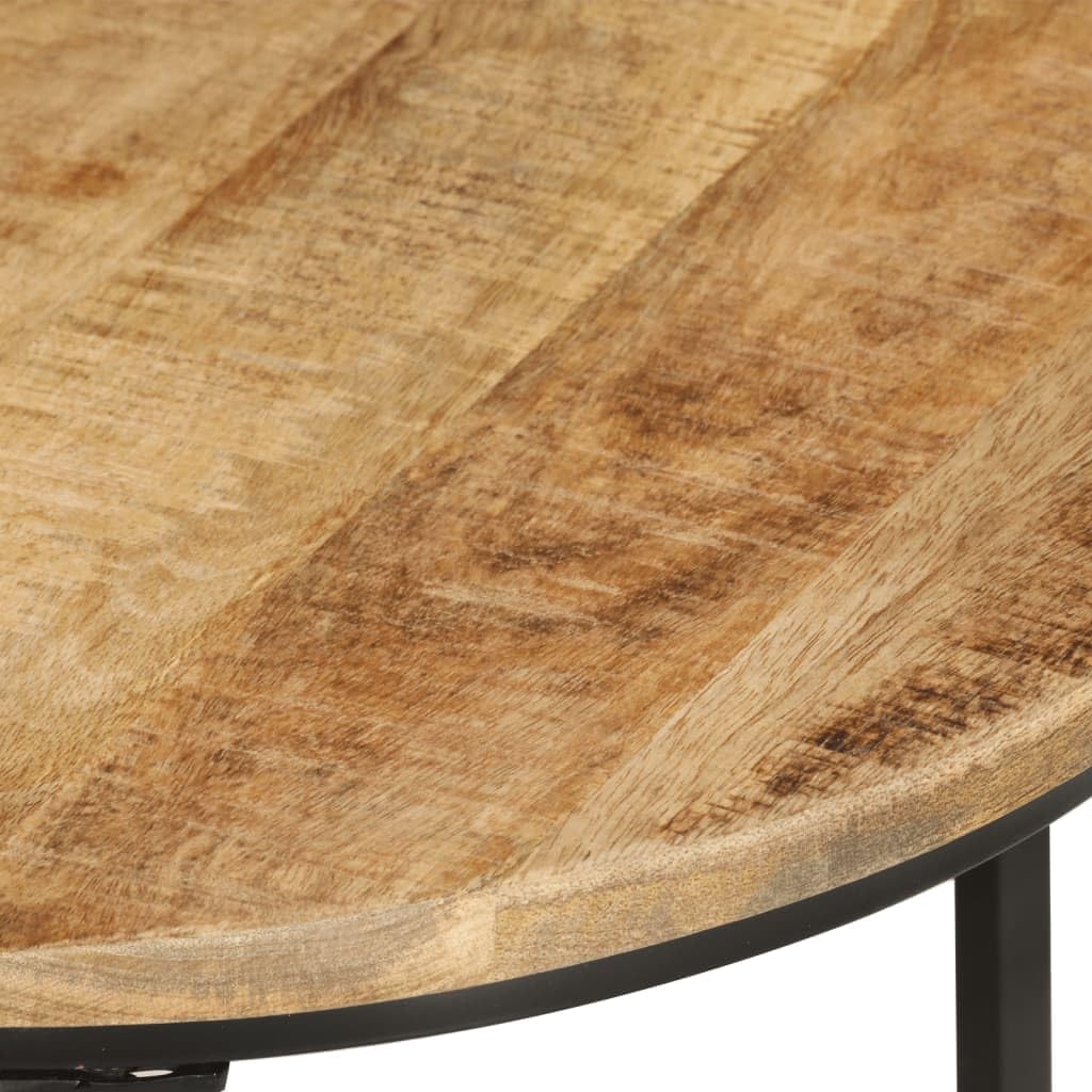 Nesting Tables 3 Piece Solid Mango Wood | Space Saving, Sturdy Tabletop, Versatile for Bedroom, Living Room, Office