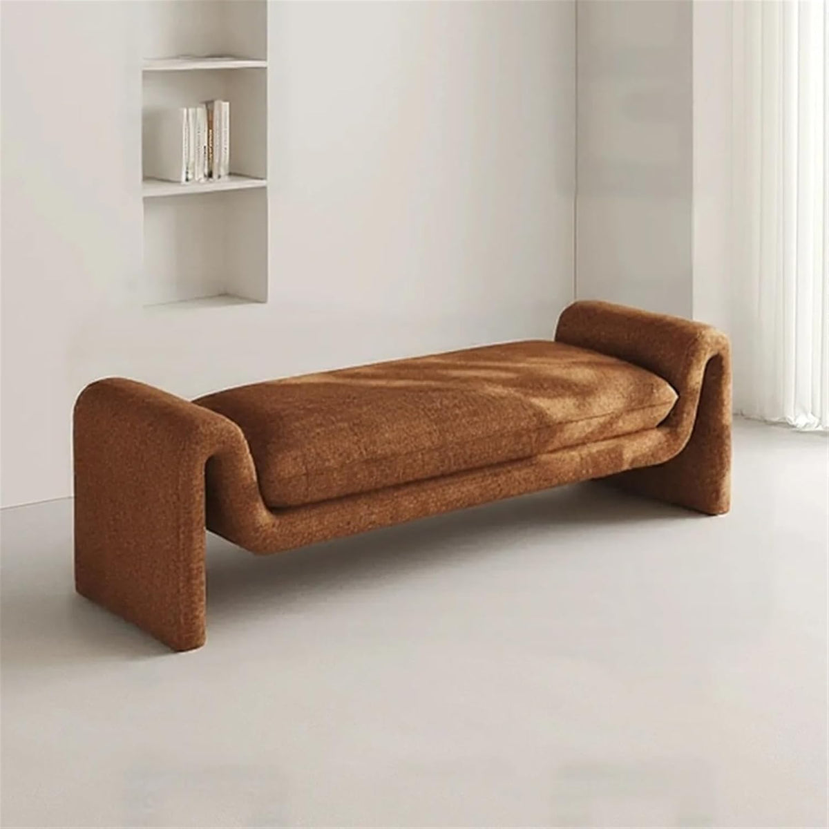 Modern Dark Green Bed End Stool Retro Style Walk-in Closet Clothes and Shoe Changing Sofa Bedroom Bench Entryway(XL)
